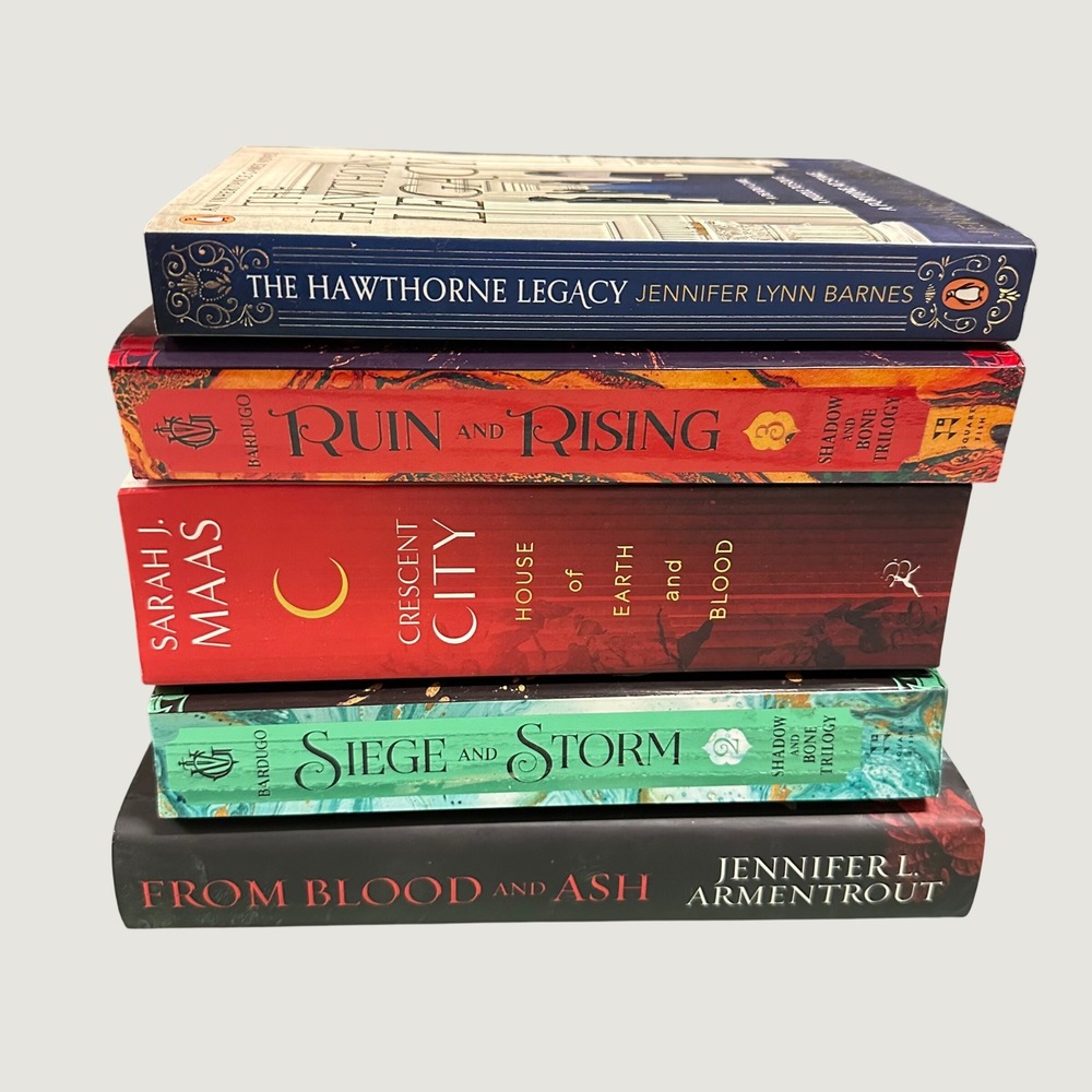 YA Fantasy Book Bundle Sarah J Maas Leigh Bardugo Jennifer L Armentrout 5 Novels